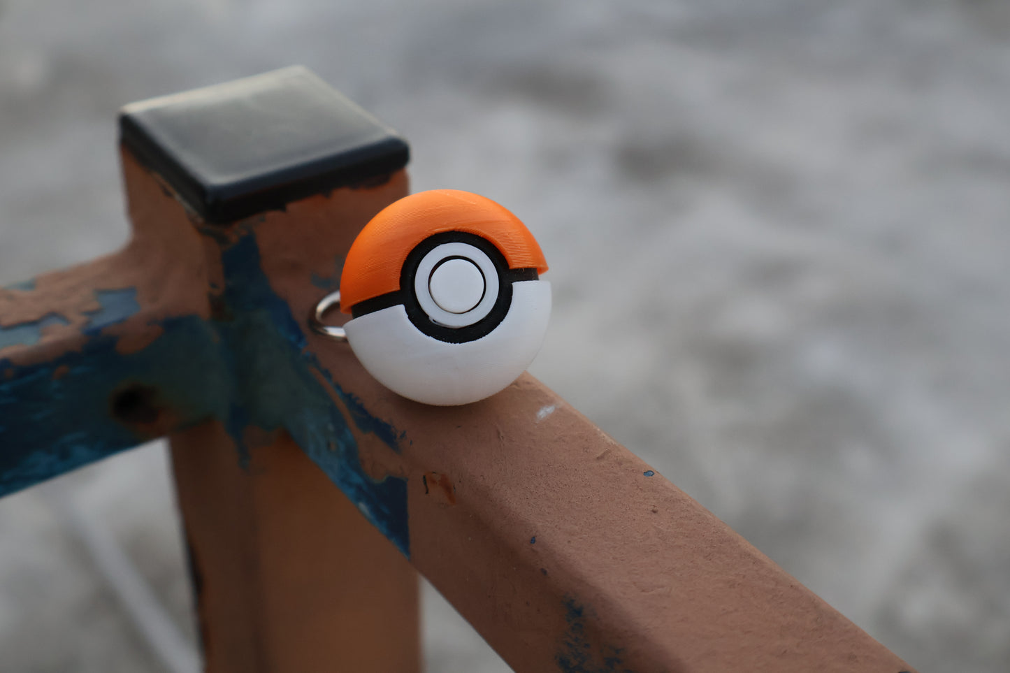 PokéClick – Orange – Mechanical Switch Keychain